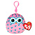 Игрушка брелок Розовая сова Winks mini 9 см Squish-a-Boos Ty inc 39573